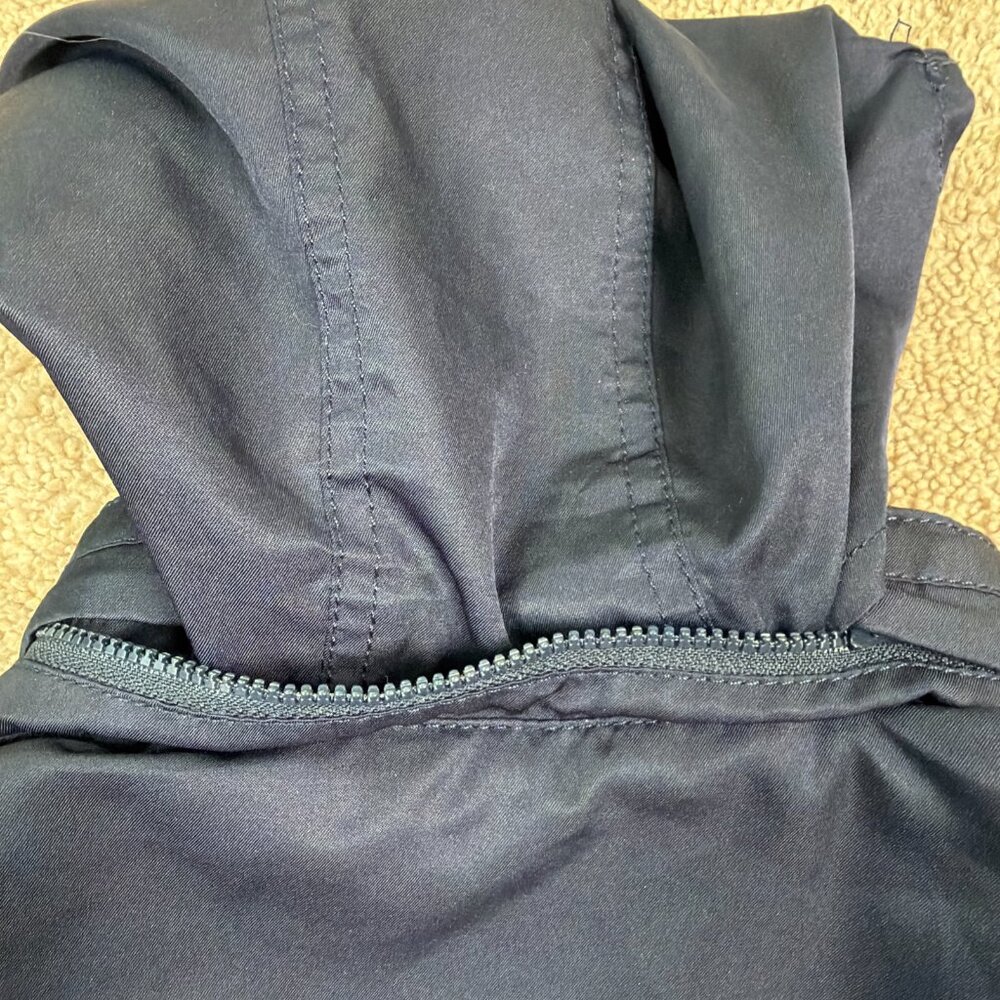 Polo Ralph Lauren Jacket Boys 7 Navy Blue Full Zip Hood Fleece Lined Preppy Vtg - Picture 7 of 10